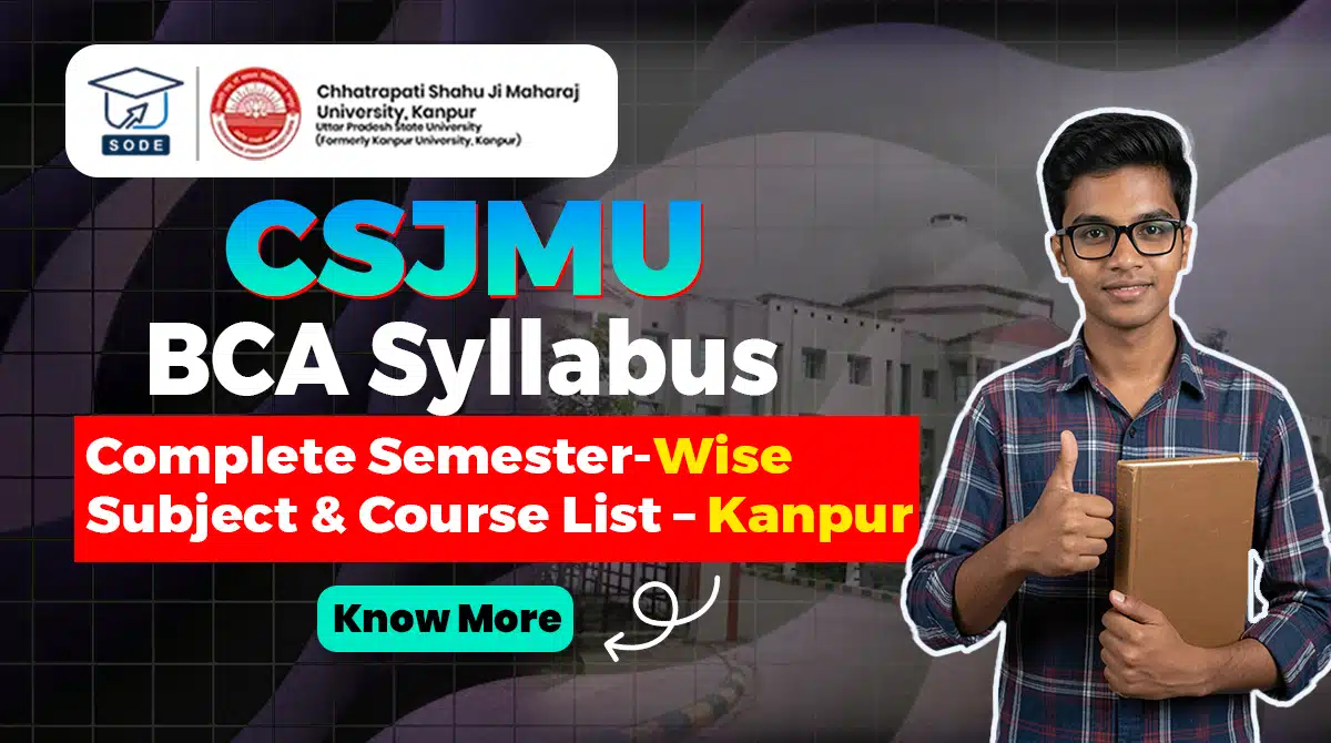 CSJMU BCA Syllabus 2026 Subject List Kanpur