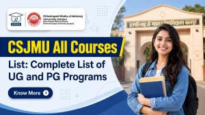 CSJMU Courses List UG PG 2026